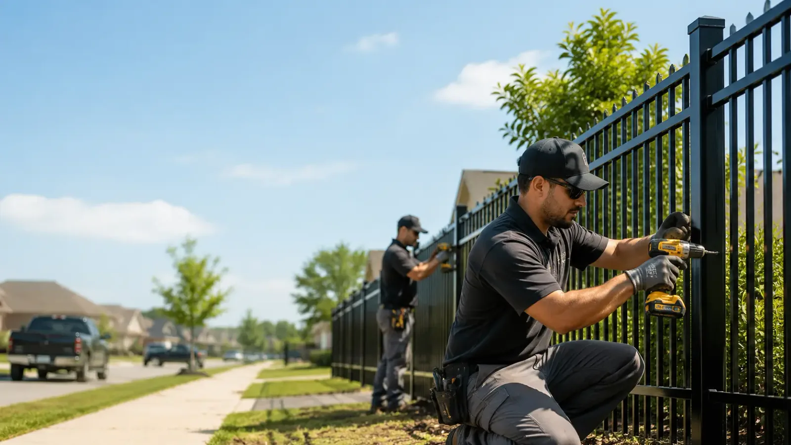 Metal Fence Installation in Commercial Point, OH